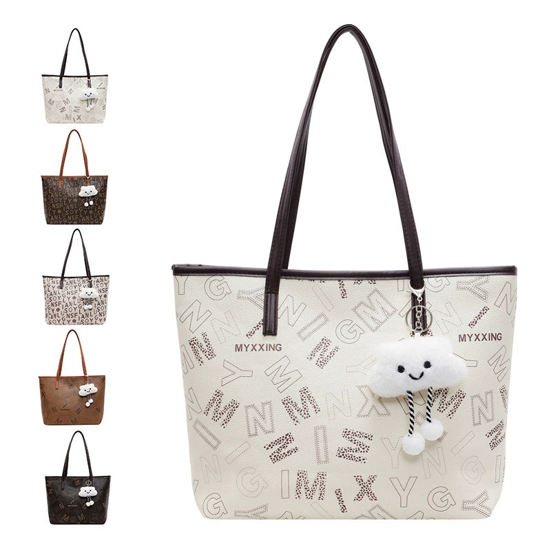 ID:21688 - Retro printed tote bag large capacity shoulder crossbody bag